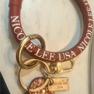 Nicole Lee USA sparkled heart Keychain Bracelet